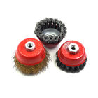 Stable Knotted Wire Cup Brush , Stainless Steel Wire Brush For Grinder